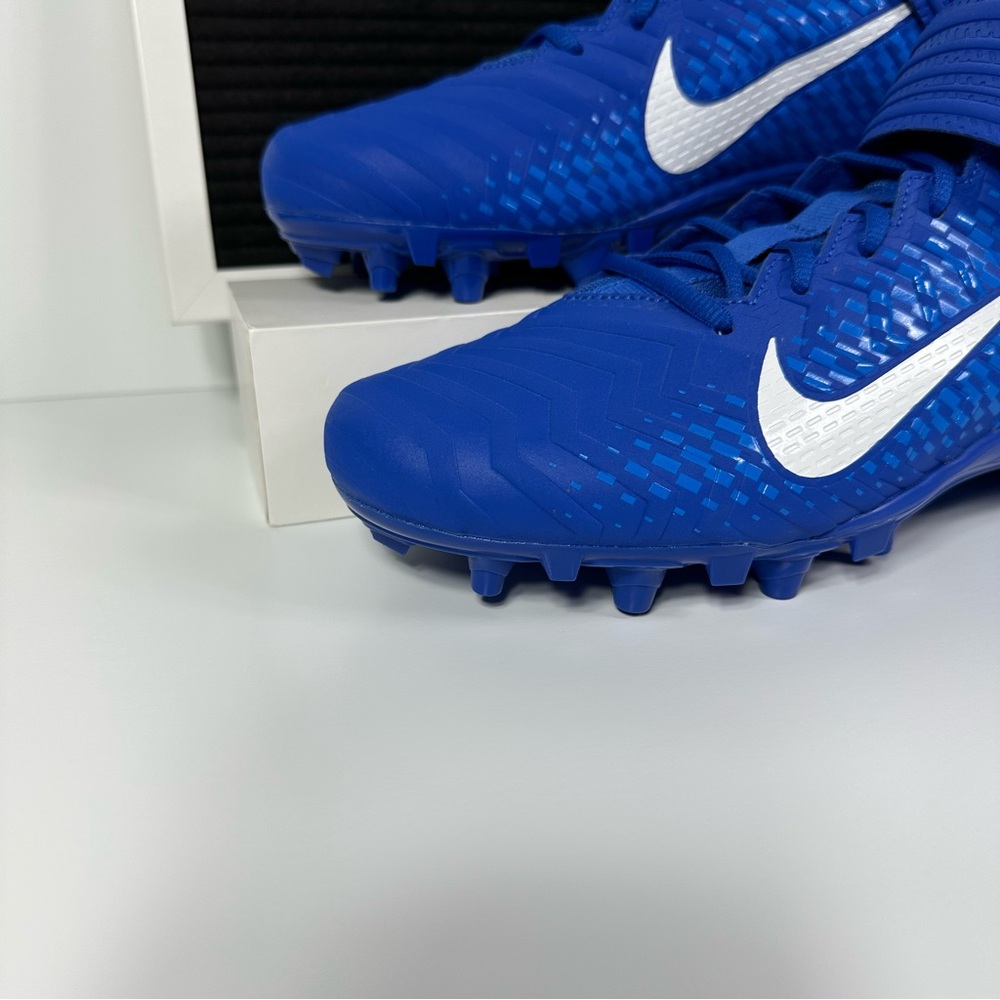 NIKE ALPHA MENACE VARSITY 2 GAME ROYAL MENS FOOTBALL CLEATS SIZE 11 BLUE WHITE - Picture 5 of 10